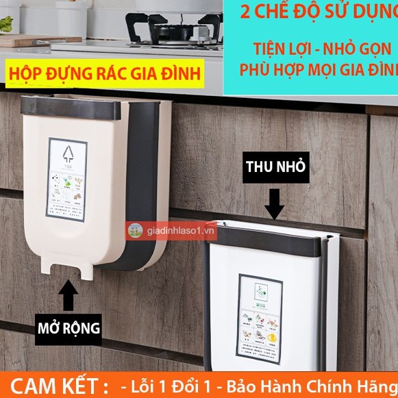 Thùng Đựng Rác Gấp Gọn  Thông Minh Cho Gia Đình Luôn Sạch Sẽ, Có Thể Treo Hoặc Để Sàn
