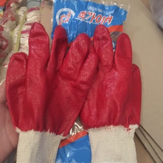Găng tay  phủ cao su 2 mặt Hàn Quốc- hàng vip