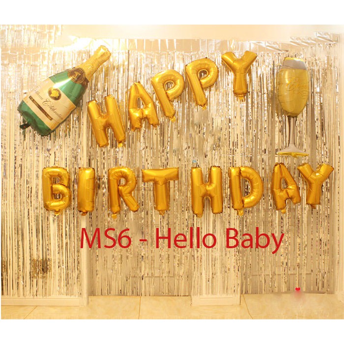 MS1 - Combo trang trí sinh nhật (Tặng kèm bơm-băng dính-ruy băng)