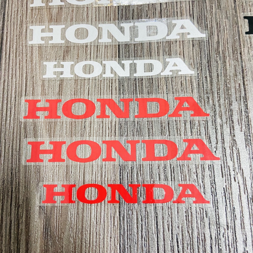 (TEM HONDA IN UV) Bộ sưu tập tem chữ HONDA độ màu, 03 chữ HONDA trên 1 bộ