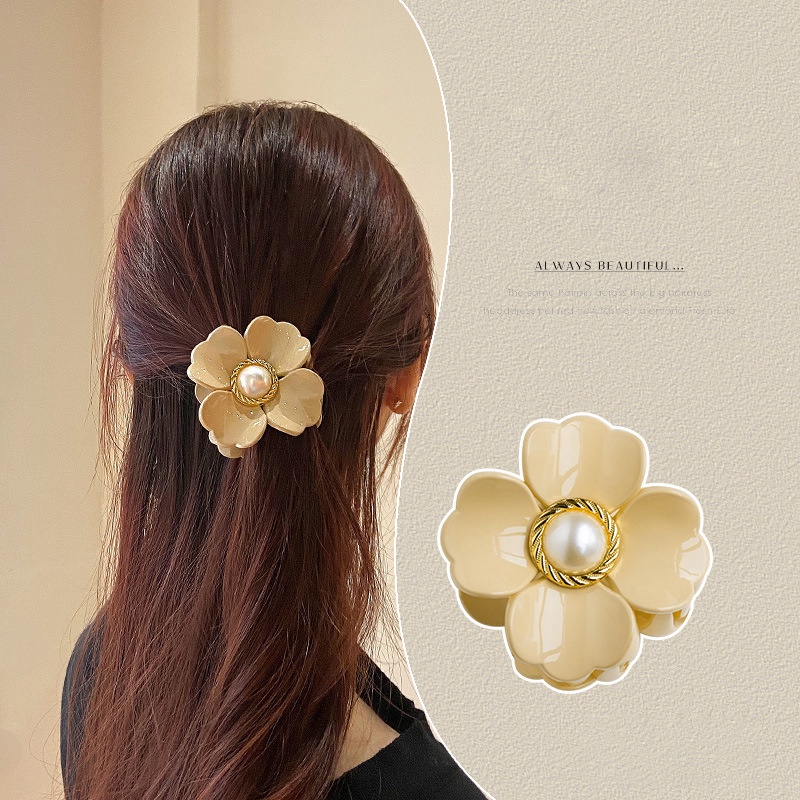Kẹp Tóc Hình Hoa Thời Trang Hàn Quốc Chất Lượng Cao Cho Nữ