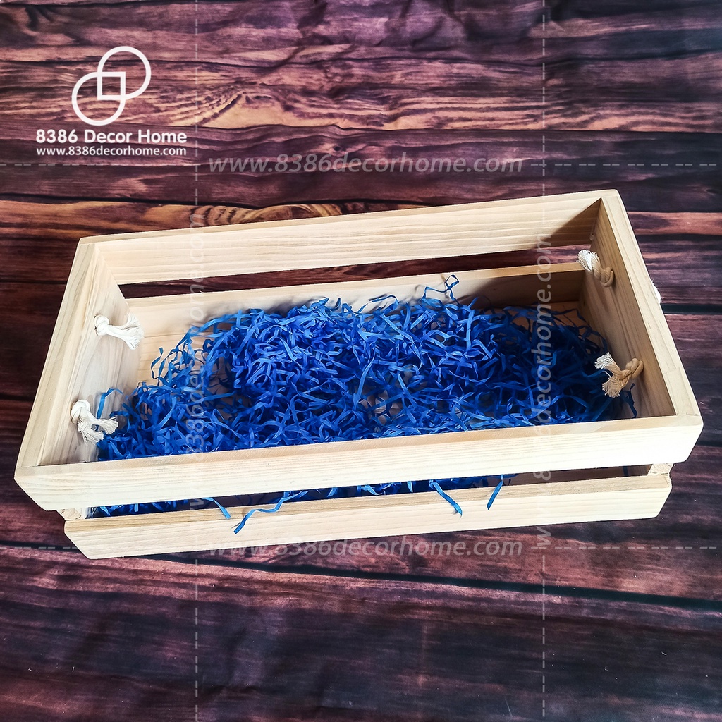 Khay gói quà bằng gỗ pallet/ hộp gỗ đựng quà tết (nhận kích thước theo yêu cầu)