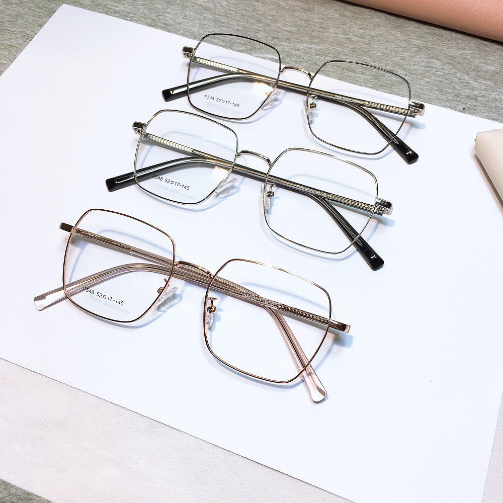 [Mã FARSSTGRE giảm 5K đơn bất kỳ] Gọng kính vuông kim loại 548 nhận cắt cận viễn loạn | BigBuy360 - bigbuy360.vn