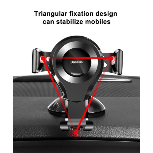 Giá đỡ điện thoại trên ô tô Baseus Osculum Type Gravity Car Mount SUYL-XP01