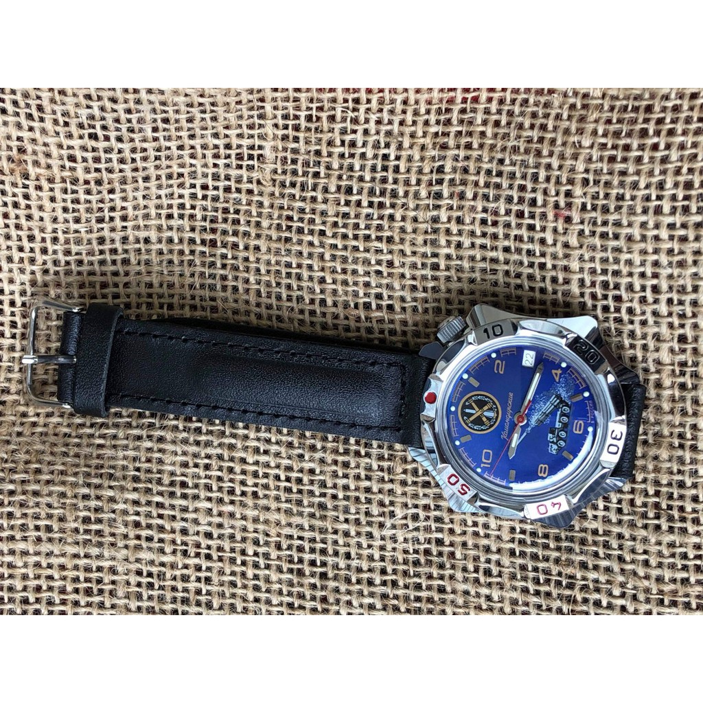 Đồng hồ nam Vostok máy cơ lên giây, size mặt 40, size dây 18. chống nước 3atm, BH 1 năm Đồng hồ Nga Vostok Komandirskie