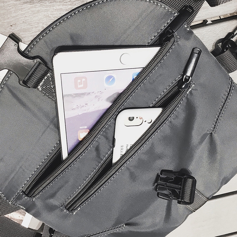 Túi đeo chéo ngang hông mini unisex thời trang 3 trong 1