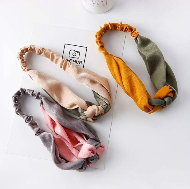 Turban vải mềm phối 2 mầu Song An Eco TB06