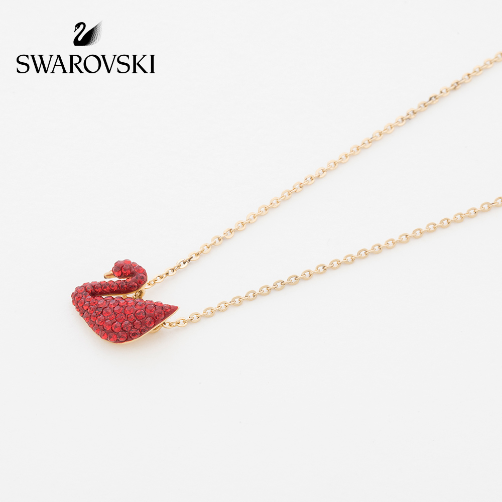 FLASH SALE 100% Swarovski Dây Chuyền Nữ ICONIC SWAN Cổ điển Red Swan Little FASHION Necklace trang sức đeo Trang sức