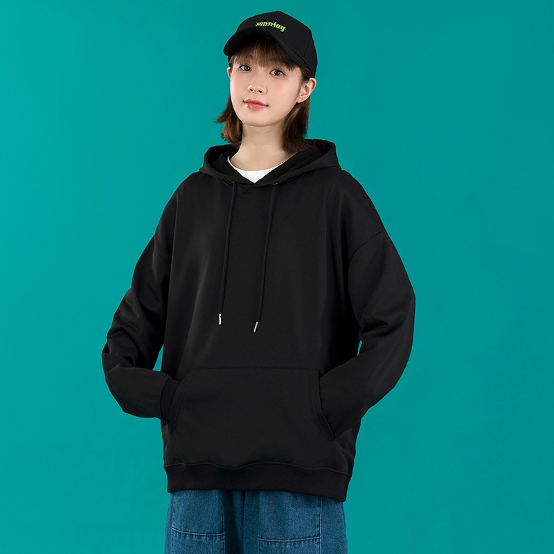 IELGY  Áo Hoodie Tay Dài Màu Sắc Thời Trang Thu Đông Dành Cho Nam Nữ