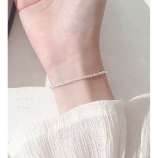 OD - [có sẵn] Vòng tay nữ bạc s925 DÂY TRÒN XOẮN LẤP LÁNH VT38 Lắc tay bạc nữ xinh xắn hàng thiết kế <LT00> Đồ Múa Lotus