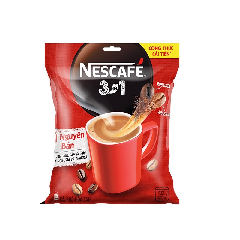Cà phê hòa tan Nescafe 3in1 công thức cải tiến