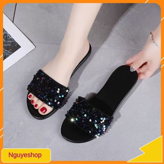 Dép lê bản to đính kim sa blingbling big size 35-43