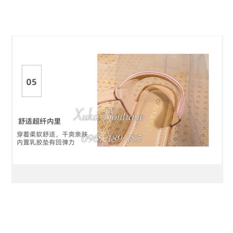 Dép Quai Hậu Bé Gái Hàn Quốc Cao Cấp, Dép Quai Hậu Đính Nơ Trẻ Em Đế Mềm Chống Trượt Bé Gái, Dép Đi Chơi Đi Học Cho Bé