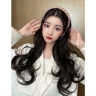 tóc giả nữa đầu băng đô mới