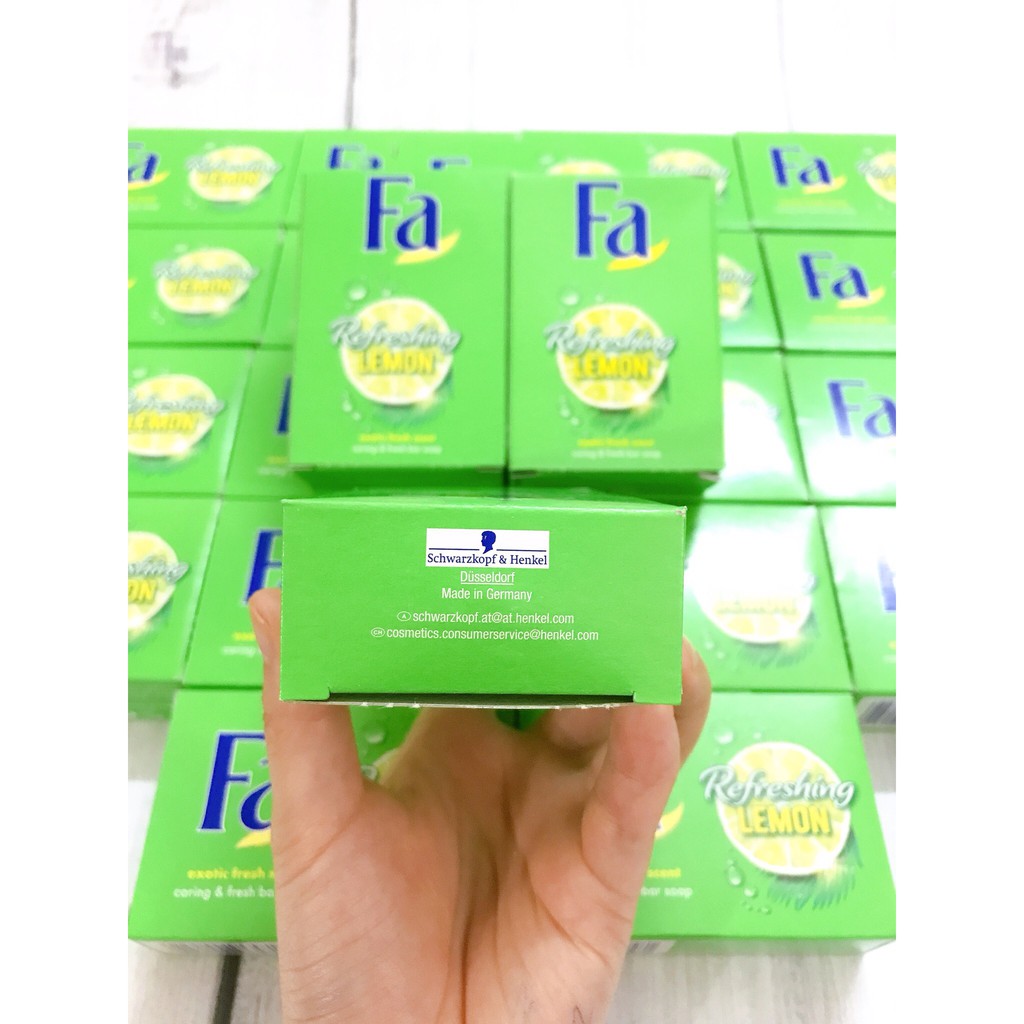 [NHẬP KHẨU ĐỨC Date 11/2021] XÀ PHÒNG TẮM FA REFRESING LEMON HƯƠNG CHANH 90G