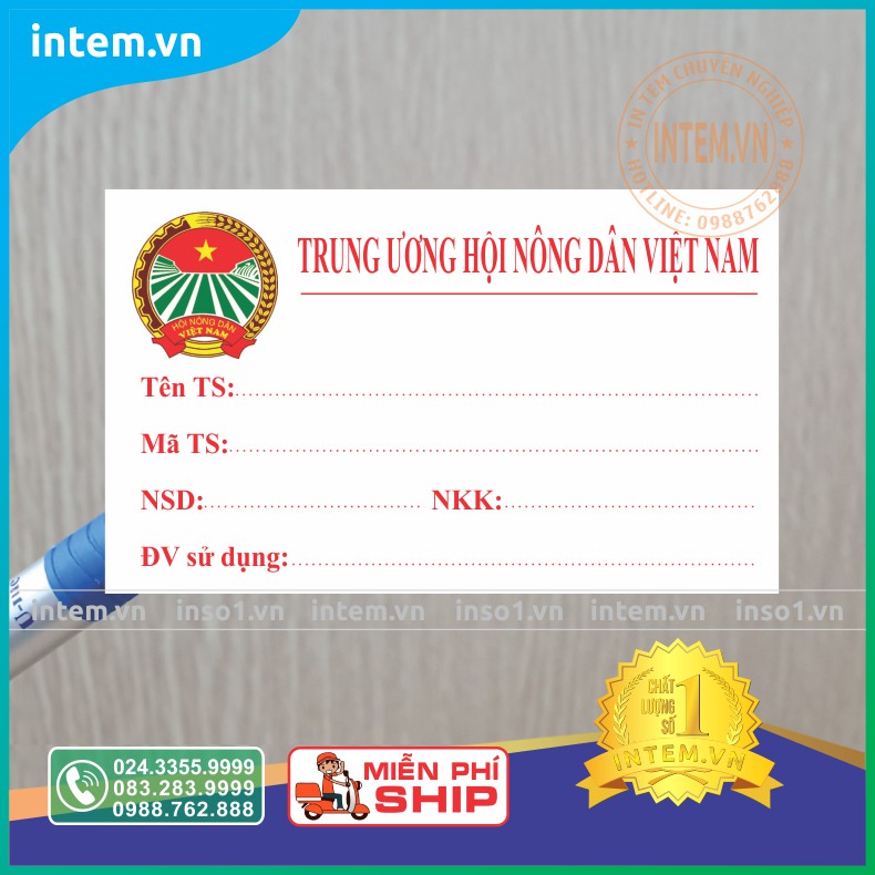 TEM KIỂM KÊ TÀI SẢN