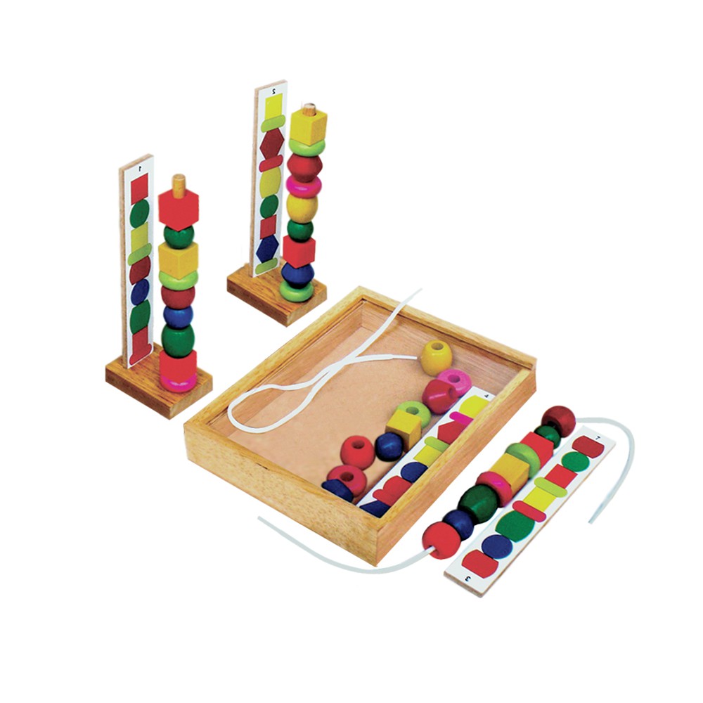 Đồ trò chơi gỗ, xếp chuỗi hạt | Winwintoys 63162