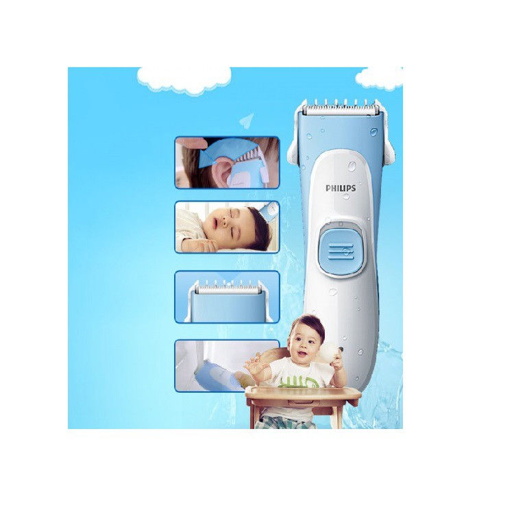 Máy cắt tỉa tóc cho bé sơ sinh PHILIPS HC1055- hàng chính hãng- Bảo hàng 24 Tháng