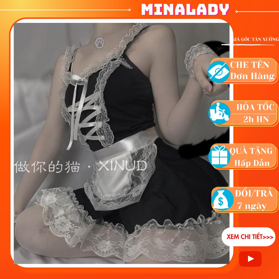 Bộ Đồ Ngủ Hóa Trang Hầu Gái Quyến Rũ Cho Nữ
