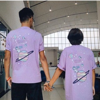 Áo thun tay lỡ Unisex Unicorn Galaxy
