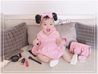 Búi tóc cao cấp dạng kẹp cho bé ( set 2 búi )