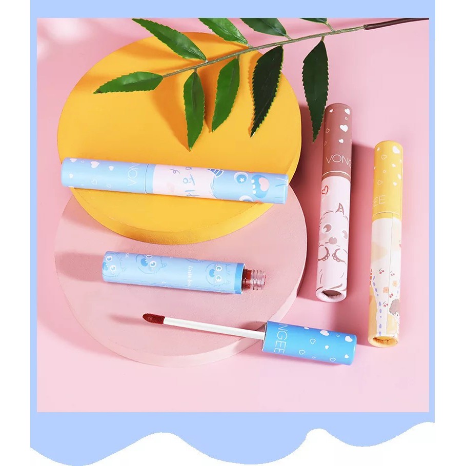 Hộp 5 son Vongee gấu vàng nội địa trung S2 | BigBuy360 - bigbuy360.vn