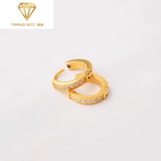 Bông tai Titan Nữ Khoen đá BTT16