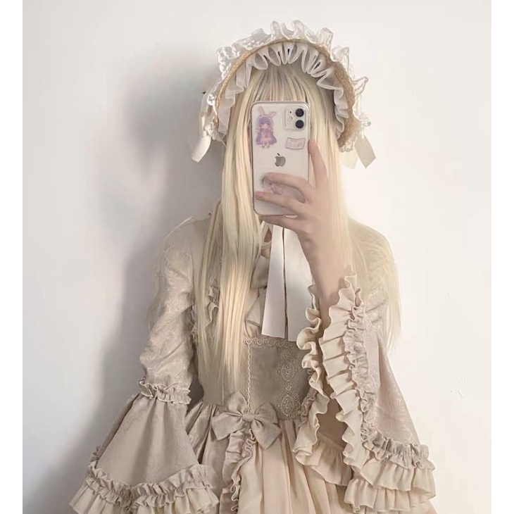 YASLC0115-Mũ lolita bnt thiết kế có dây buộc dưới cằm