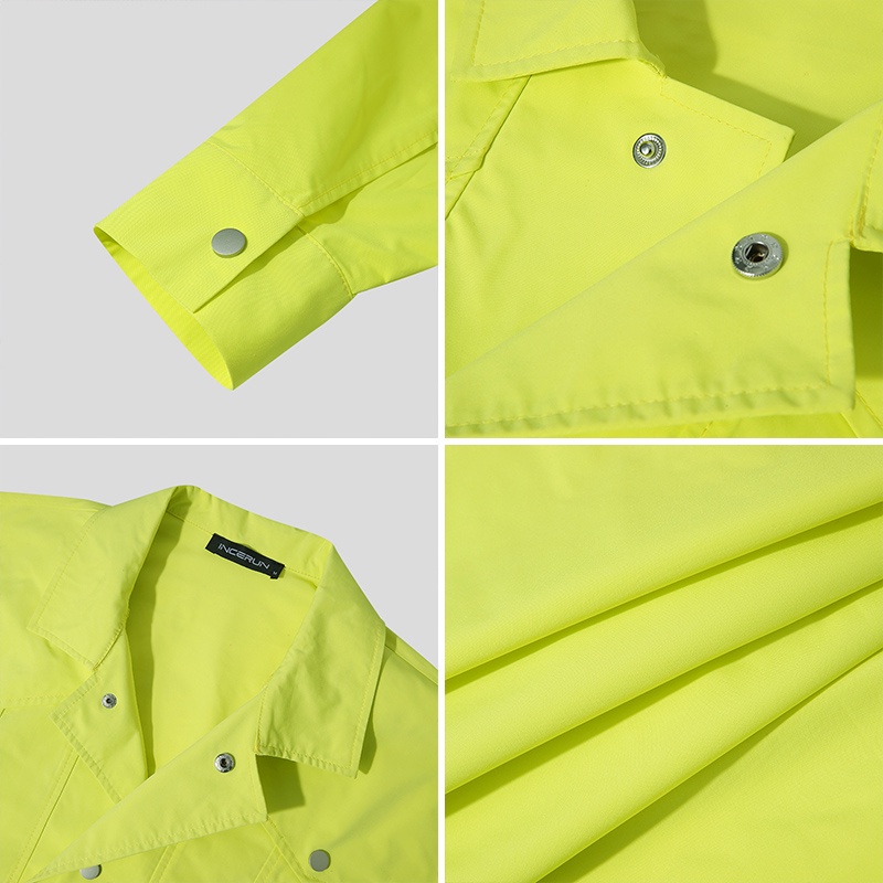 Áo khoác tay dài màu trơn thời trang cho nam size S-5XL