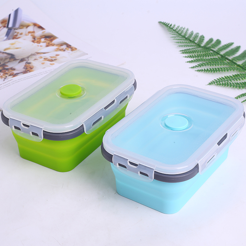 Hộp Đựng Thức Ăn Bằng Silicon Có Thể Gấp Gọn Tiện Lợi