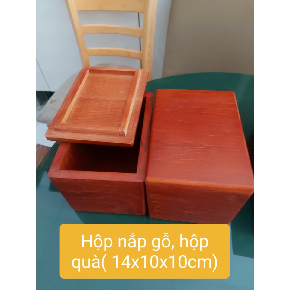 HỘP GỖ ĐA NĂNG HÌNH CHỮ NHẬT DÙNG ĐỰNG ĐỒ CHỐNG BỤI BẨN
