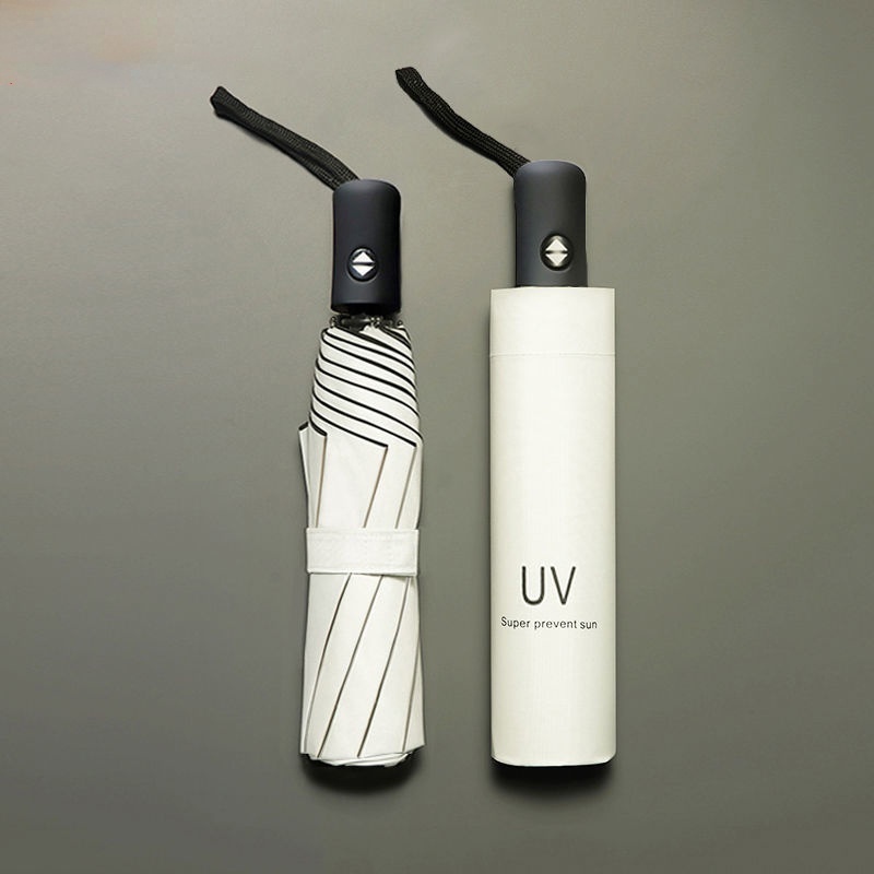 Dù Che Nắng Chống Tia UV/Gió 8 Khung Với Tay Cầm Phù Hợp Màu Sắc Sáng Tạo