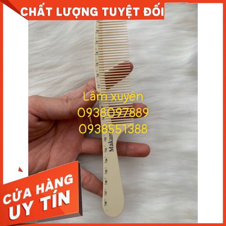 Lược cắt tóc nam bản mỏng ⚡FREESHIP⚡ lược cắt bản nhỏ cao cấp, dẽo, kháng hóa chất, chịu nhiệt, bám tóc, cắt tông đơ tốt