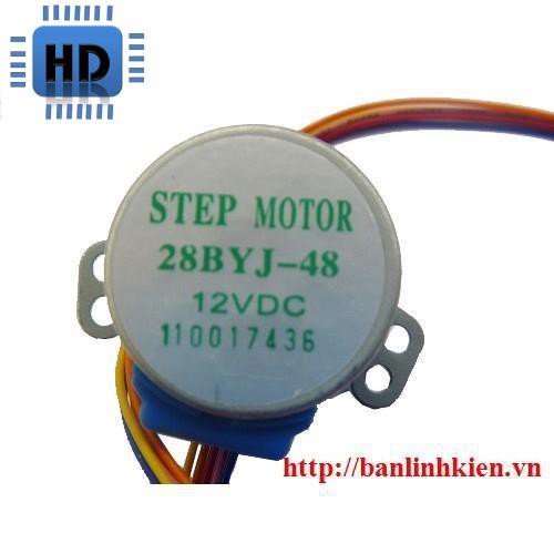 [HD] Động Cơ Bước 12V STEP MOTOR 28BYJ-48 12VDC zin HD1