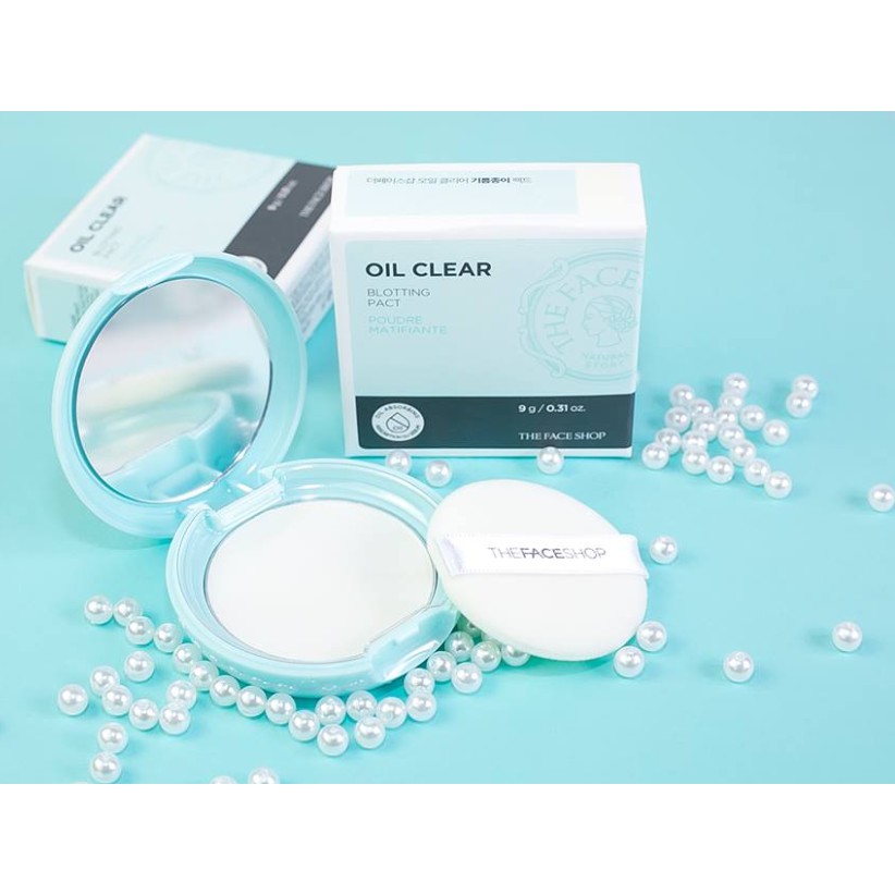 [Chuẩn Auth] Phấn Phủ The Face Shop Oil Clear Smooth Bright Powder 9g