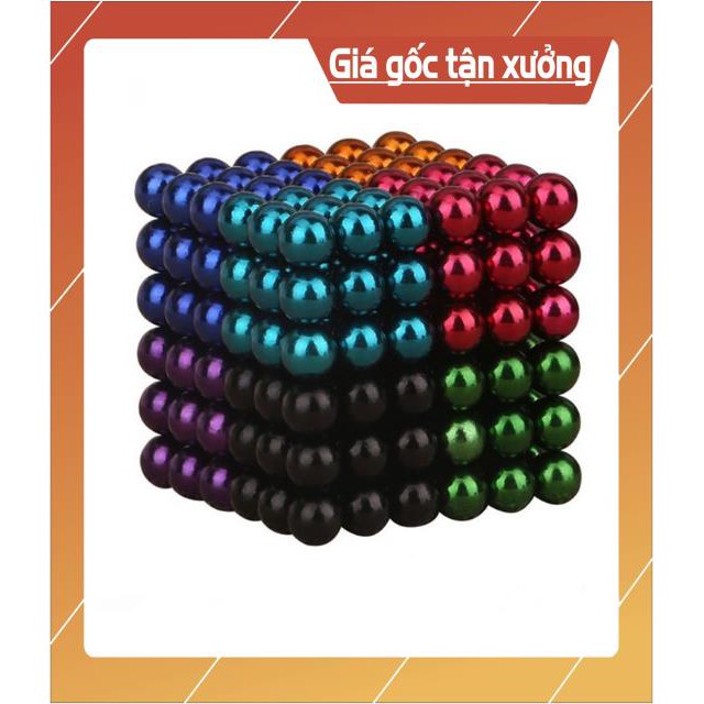 Bi nam châm tròn - bucky ball 5mm 8 màu