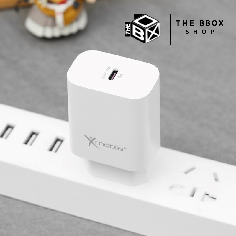 Củ Sạc Type C PD Adapter 20W Xmobile TCE20W Trắng