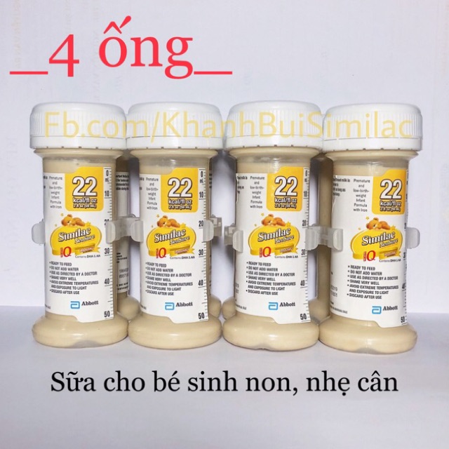 [4 ống] Sữa Similac Neosure nước 22 kcal/ml 59ml