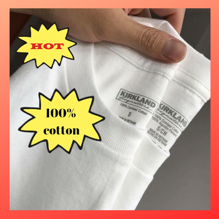 Áo Thun Trắng 🌹FREE SHIP 🌹 Áo Thun Nam Nữ Kirkland | BigBuy360 - bigbuy360.vn