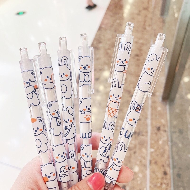 BÚT BI GẤU TEDDY TRẮNG NGÒI 0,5mm