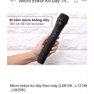 Micro không dây loa kéo karaoke enkor l1218k - l0810k