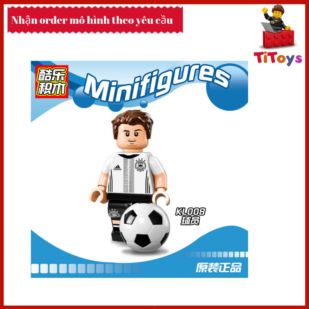 Minifigures các nhân vật đội tuyển bóng đá Đức - Đồ chơi Lắp ghép Xếp hình Non Lego KL9001