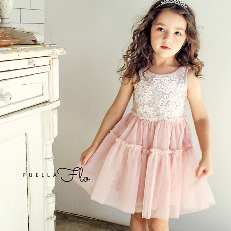 Váy công chúa chân ren 2 tầng