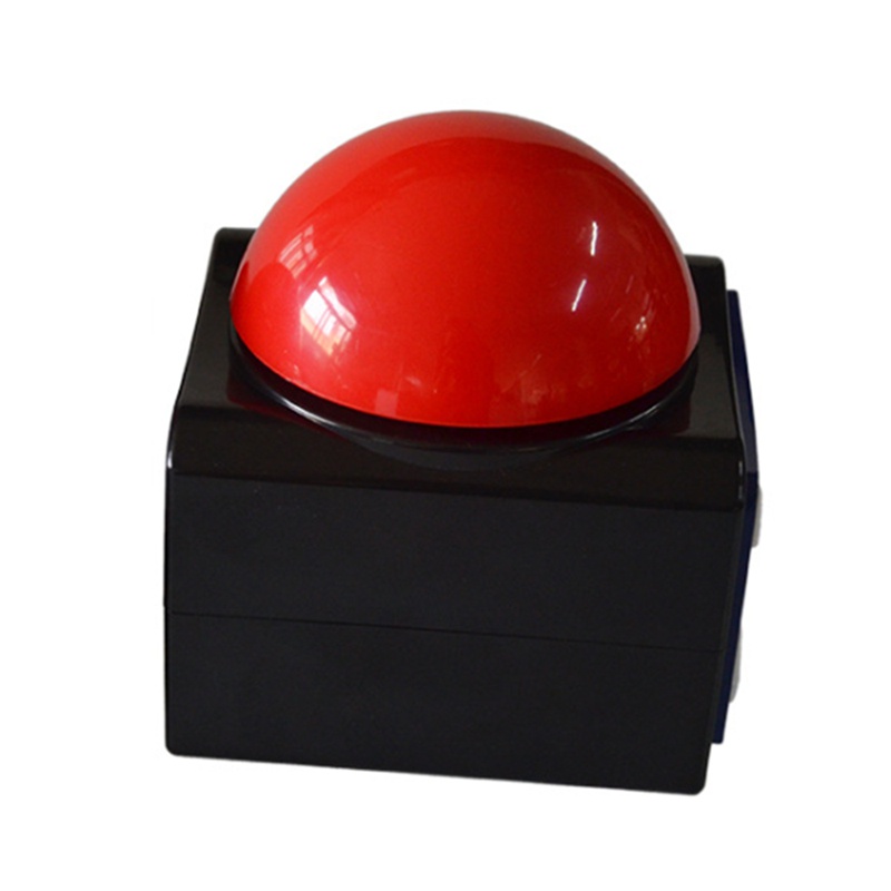 Còi Báo Động Chơi Game Q &amp; A Có Đèn Và Âm Thanh Cho Talent Buzzer, Nút Quay Màu Đỏ