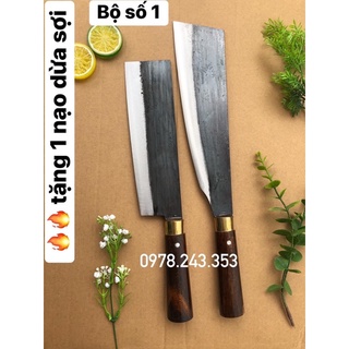 Combo 2 dao chặt dừa - gọt dừa chuẩn 100% nhíp ô tô bao sắc bén