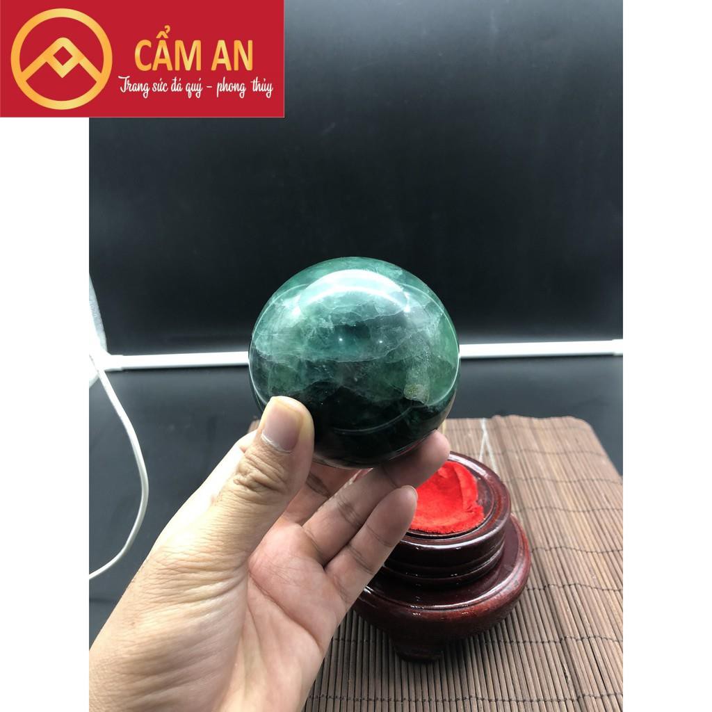 [XẢ KHO) Quả Cầu Phong Thủy Flourits  Xanh  cầu Tài Lộc, May Mắn, Bình An - Phong Thủy Cẩm An