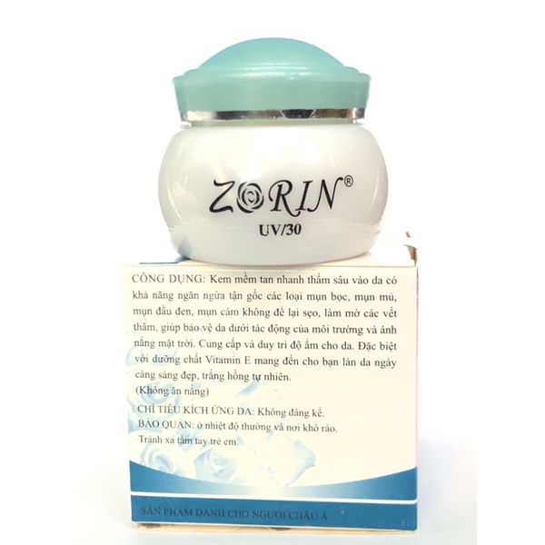 Kem mụn - ngừa thâm - giảm nhờn - ZORIN 15gr