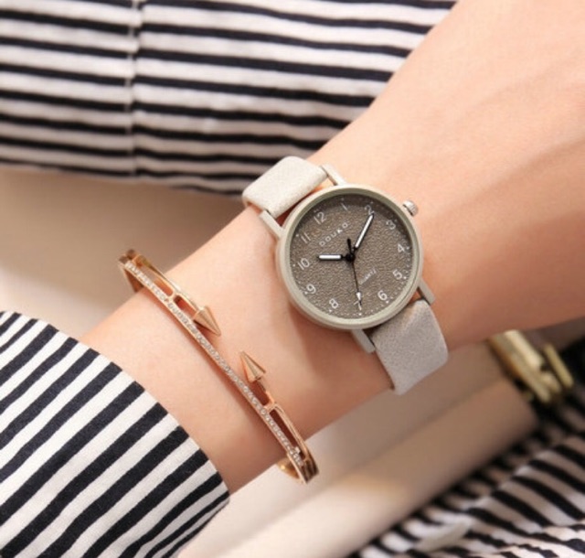 [GIÁ SỈ] ĐỒNG HỒ NỮ DÂY DA DOUKU KIM TUYẾN BÔNG TUYẾT CỰC ĐẸP NHIỀU MÀU | BigBuy360 - bigbuy360.vn