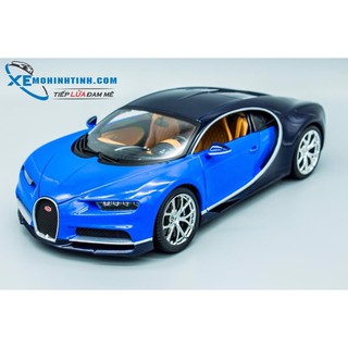 Xe Mô Hình Bugatti Chiron 1:18 Bburago ( Xanh )