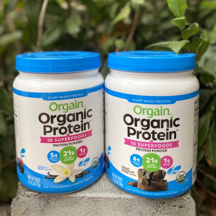Orgain Bột đạm thực vật hữu cơ Organic Protein Superfoods 510g